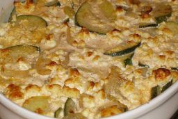 Gratin De Courgettes Et Jambon A La Bechamel