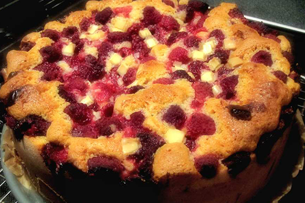 Gâteau Moelleux Aux Framboises 