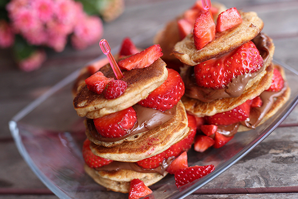 Pancakes choco fraises